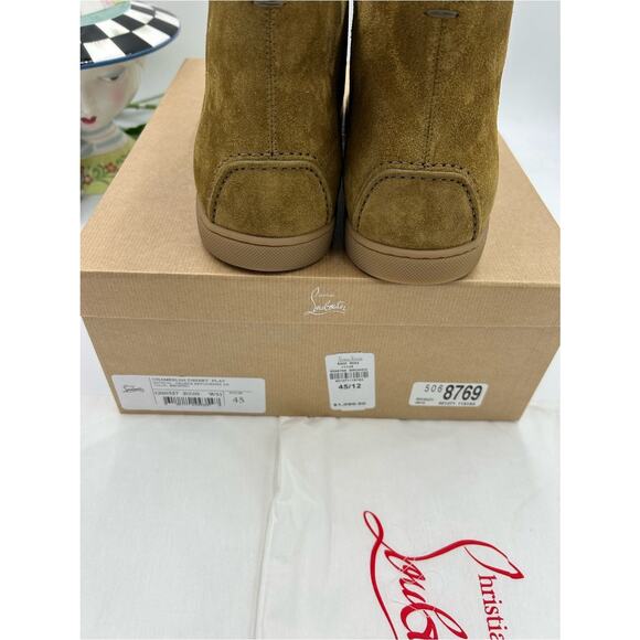 Men\'s Christian Louboutin CHAMBELISS suede boots size 45/12 US made in Italy main image 10